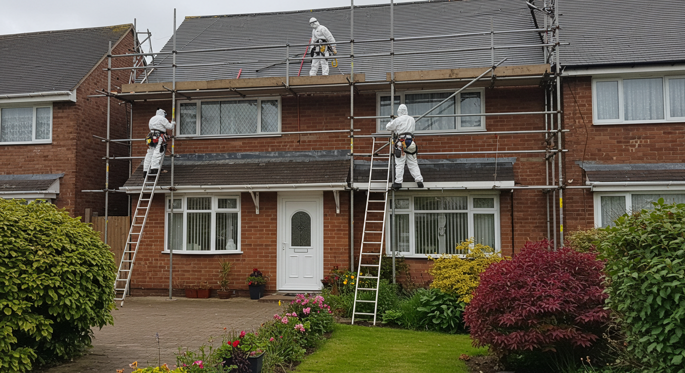 Residential scaffolding project
